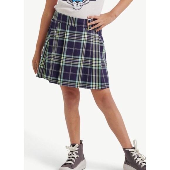 Justice Other - Justice Girls Faux Wrap Plaid Skirt Size L 12/14